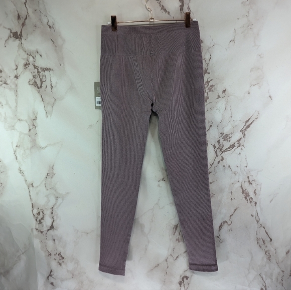 Everlane Leggings Womens Purple The Seamless Rib Full Length High Rise - Picture 6 of 13